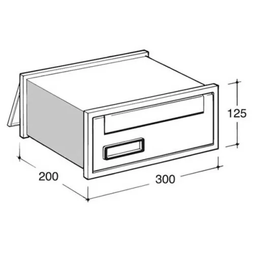 Silmec Scala 301 beépíthető postaláda