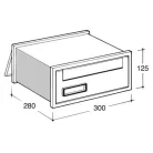 Silmec Scala 302 beépíthető postaláda