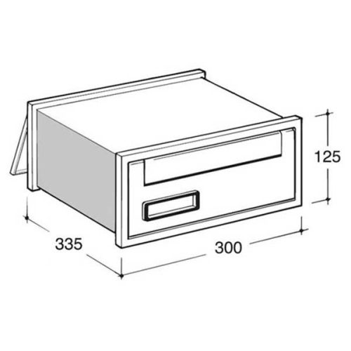 Silmec Scala 303 beépíthető postaláda