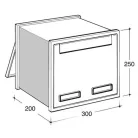 Silmec Scala 401 beépíthető postaláda