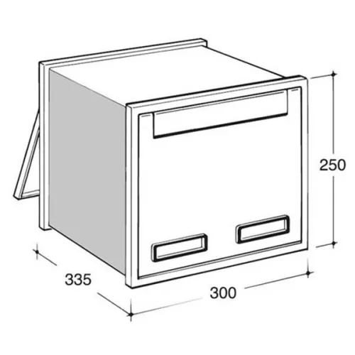 Silmec Scala 403 beépíthető postaláda