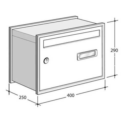 Silmec OpenAir 511 beépíthető postaláda