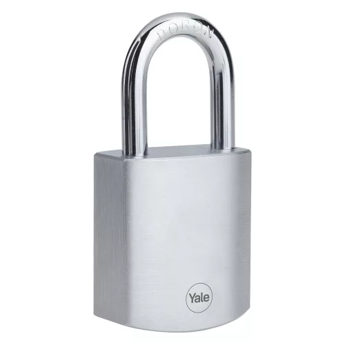 Yale Y128B/50/132/1/B félcilinderes krómozott lakat