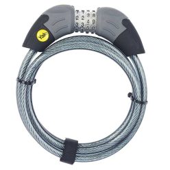   Yale YCC1/10/185/1 számzáras kerékpárzár megvilágított számokkal, 180 cm / 10 mm