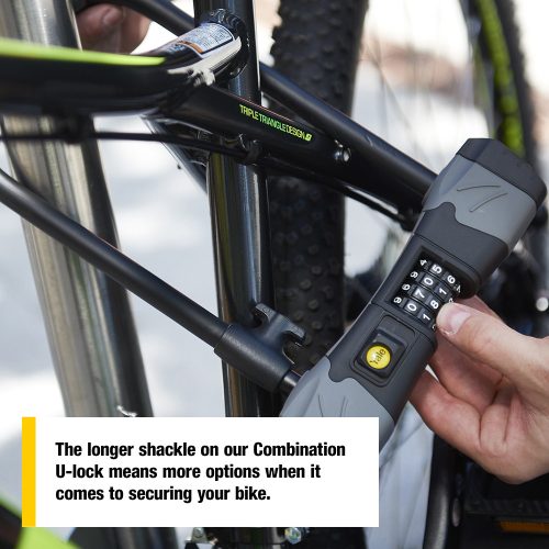 Yale YCUL2/13/230/1 számzáras kerékpár U lakat