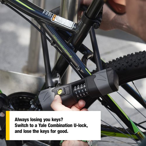 Yale YCUL2/13/230/1 számzáras kerékpár U lakat