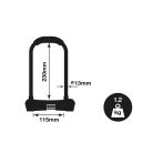 Yale YCUL2/13/230/1 számzáras kerékpár U lakat