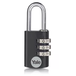 Yale YE3CB/20/121/1/BK számzáras bőrönd lakat