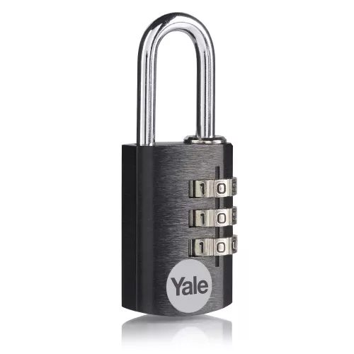 Yale YE3CB/20/121/1/BK számzáras bőrönd lakat