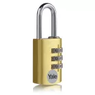 Yale YE3CB/20/121/1/GO számzáras bőrönd lakat