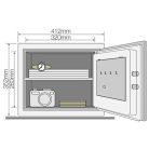 Yale YFM/352/FG tűzálló széf elektronikus zárral