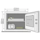 Yale YFM/352/FG tűzálló széf elektronikus zárral