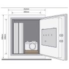 Yale YFM/420/FG tűzálló széf elektronikus zárral, díjtalan szállítással