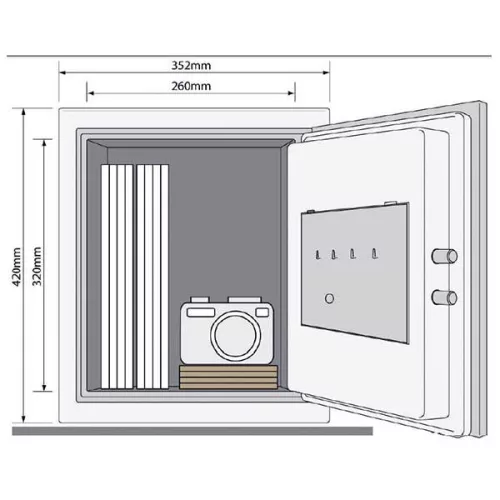 Yale YFM/420/FG tűzálló széf elektronikus zárral