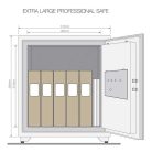 Yale YFM/695/FG tűzálló széf elektronikus zárral