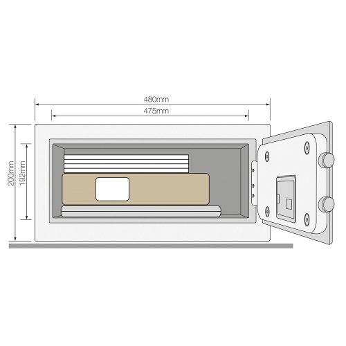 Yale YLEB/200/EB laptop széf elektronikus zárral
