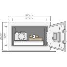 Yale YSG/200/DB széf elektronikus zárral és LCD kijelzővel