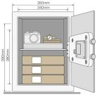 Yale YSV/390/DB nagyméretű széf elektronikus zárral