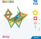 Geomag Supercolor Panels Recycled 78 darabos mágneses építőjáték