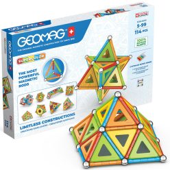   Geomag Supercolor Recycled 114 darabos mágneses építőjáték