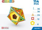 Geomag Supercolor Recycled 114 darabos mágneses építőjáték