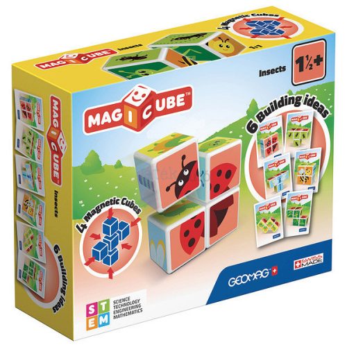 Geomag Magicube Printed Rovarok mágneses építőjáték