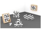 Geomag Cube Art Kaufman 12 db mágneses építőjáték