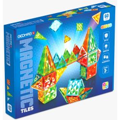   Geomag Magnetic Tiles Gems 60 darabos mágneses építőjáték 