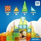 Geomag Magnetic Tiles Gems 60 darabos mágneses építőjáték 
