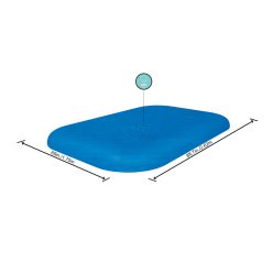   Bestway 58319 téglalap alakú medencetakaró 2,62 m x 1,75 m x 51cm