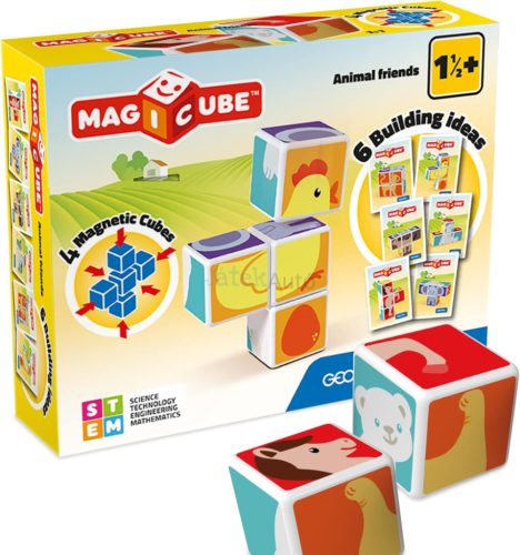 Geomag Magicube Printed Állatok mágneses építőjáték