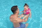 Bestway 32176 Swim Safe ABC textil úszómellény - S/M méret (1-3 év)