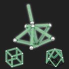 Geomag Glow 42 darabos mágneses építőjáték