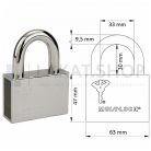 Mul-T-Lock C-10 KA MTL600 kivehető kengyeles egységkulcsos lakat