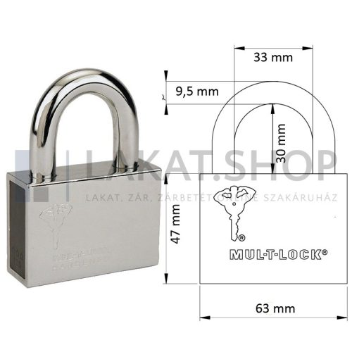 Mul-T-Lock C-10 MTL600 biztonsági lakat