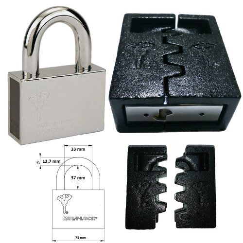 Mul-T-Lock C-13 Interactive+ biztonsági lakat (kivehető kengyeles) + C-13 lakatpajzs