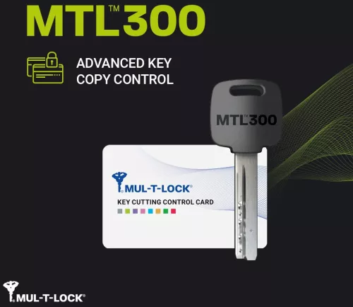 Mul-T-Lock MTL300 gombos biztonsági zárbetét 45/45